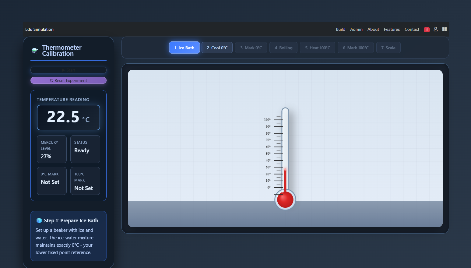Calibration of thermometer