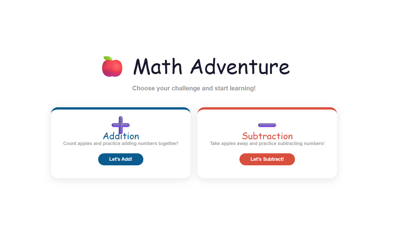 Addition subtraction basic