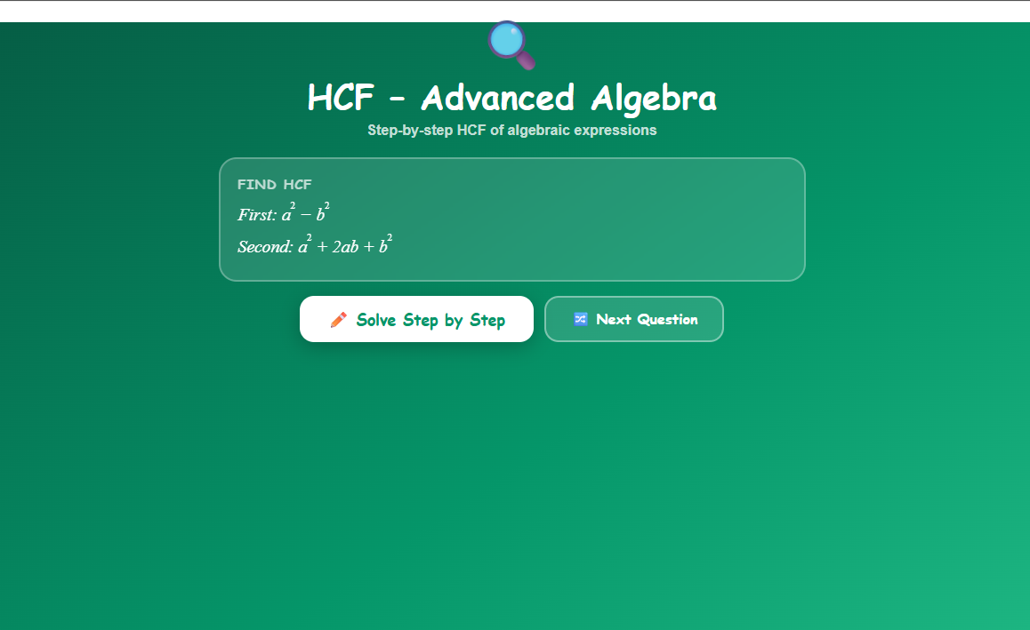 Highest Common Factor