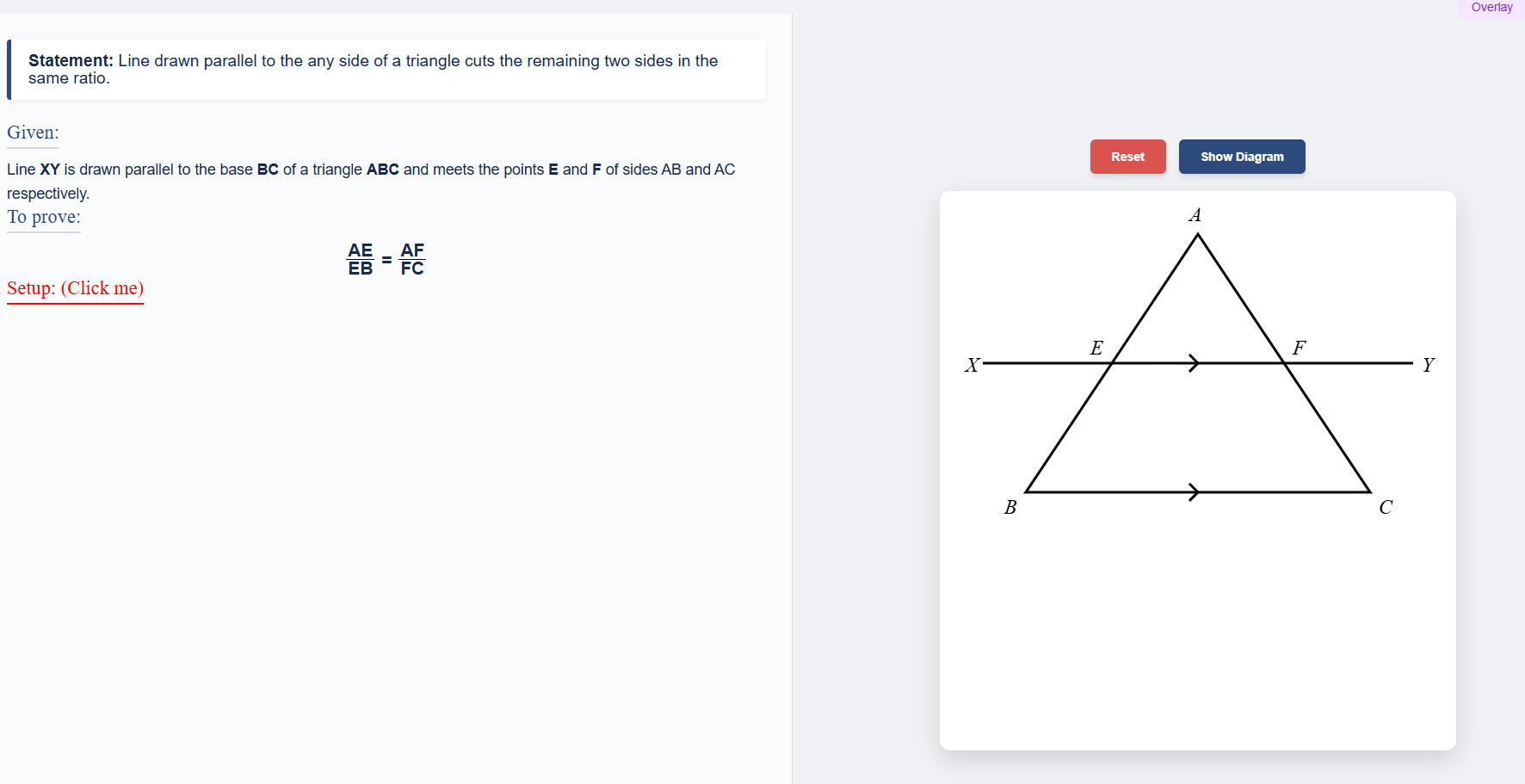 Relation of corresponding angles of similar triangles