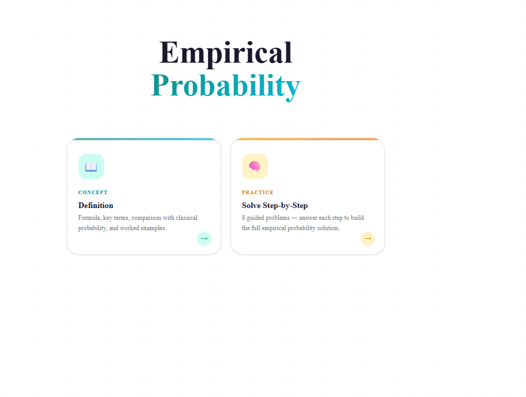 Empirical probability