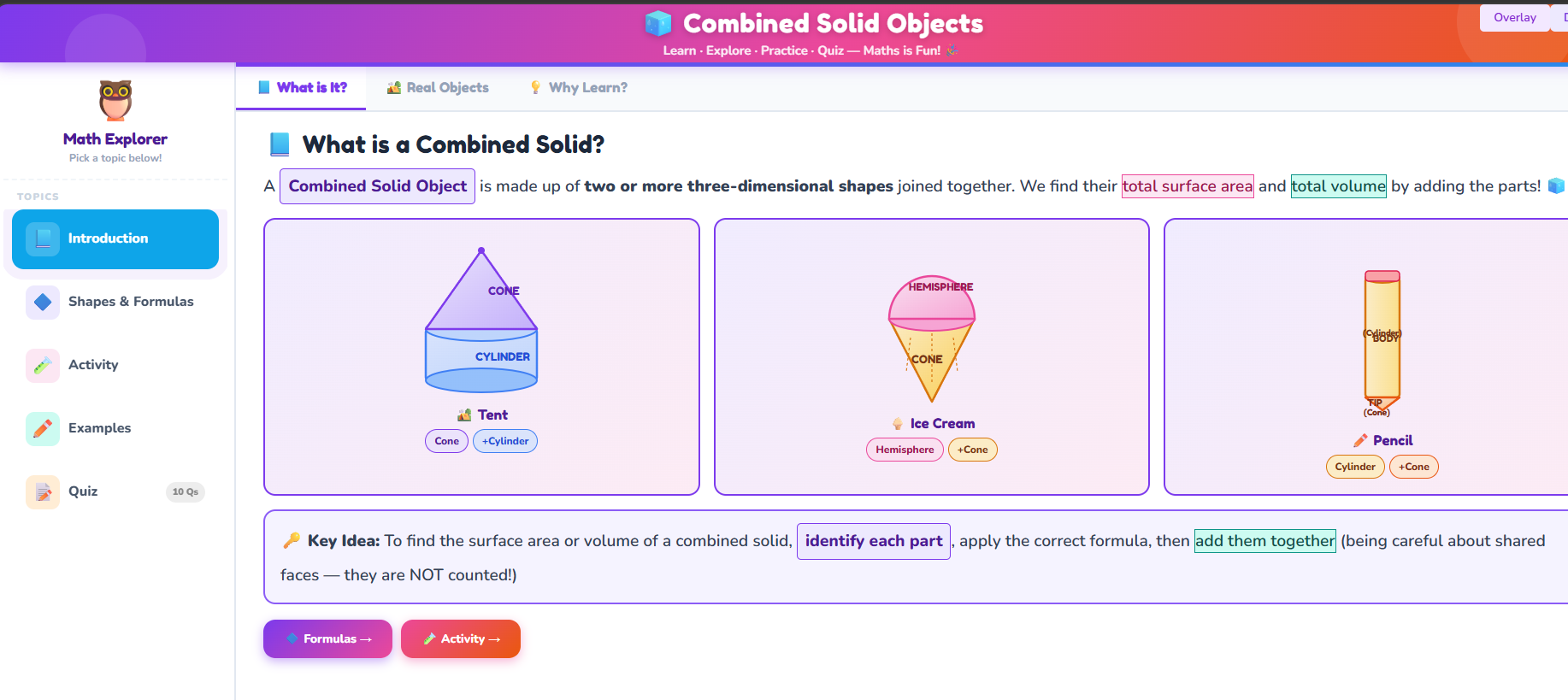 Combined Solid Object