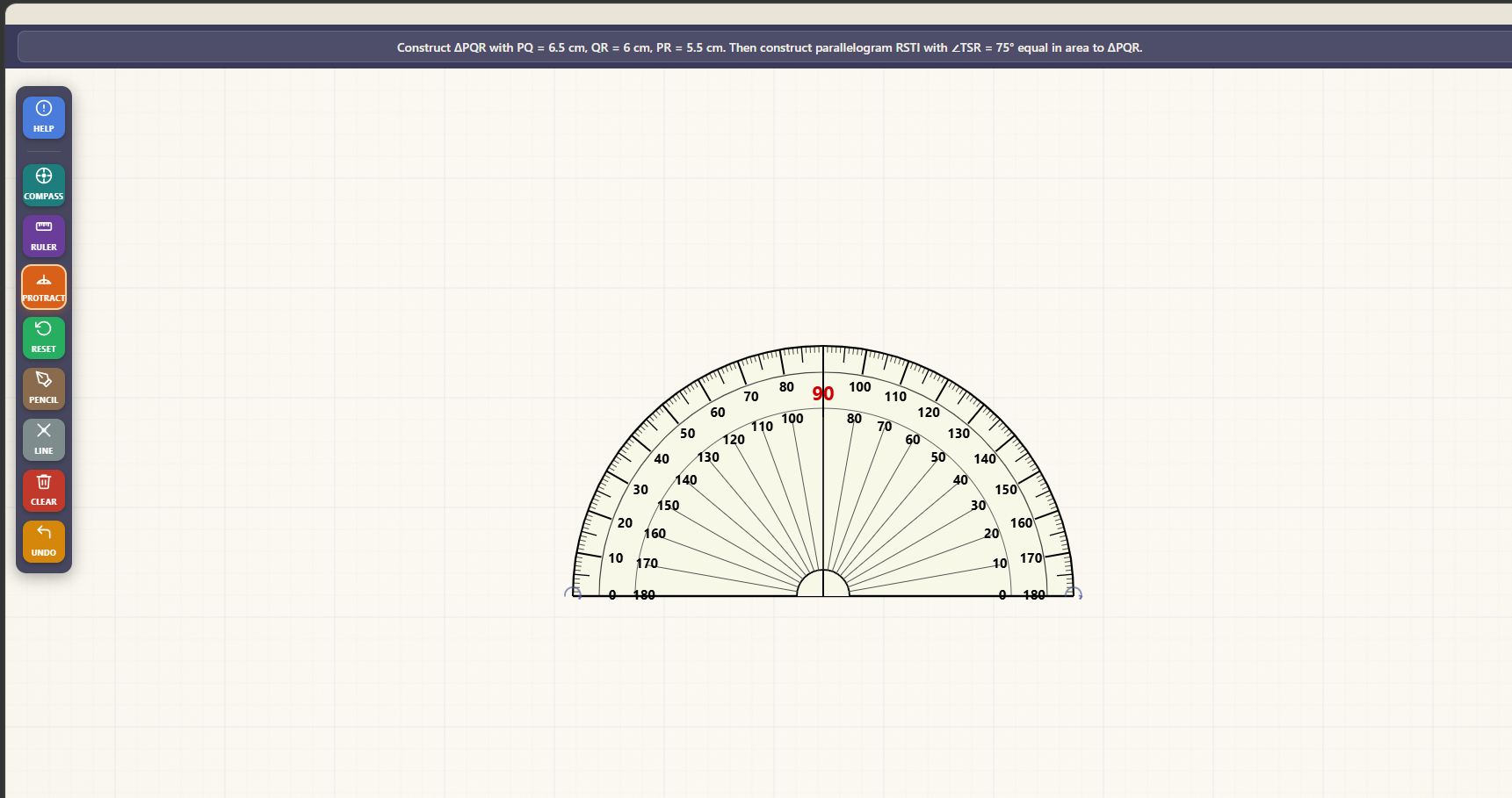 Construction of triangles and parallelograms equal in area