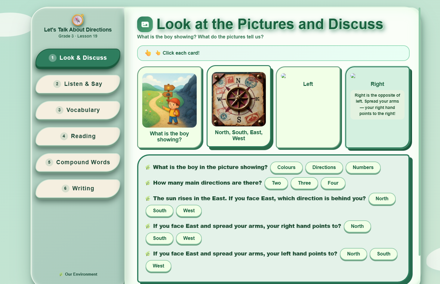 Let's Talk About Directions