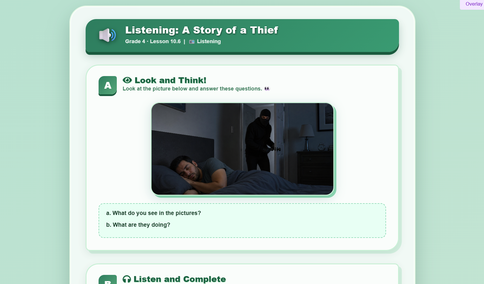 Listening: A Story of a Thief