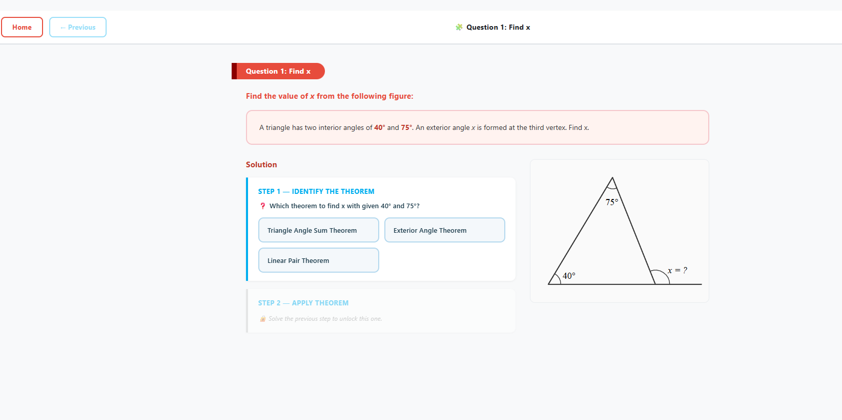 Exterior Example And Solve Questions