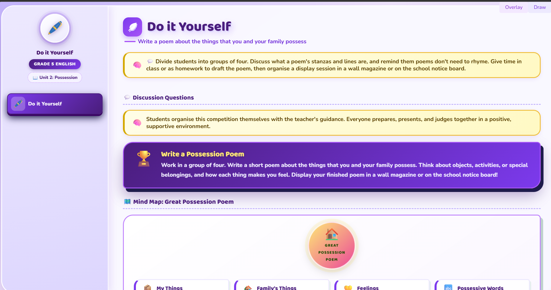 Do it by Yourself : poem on possession