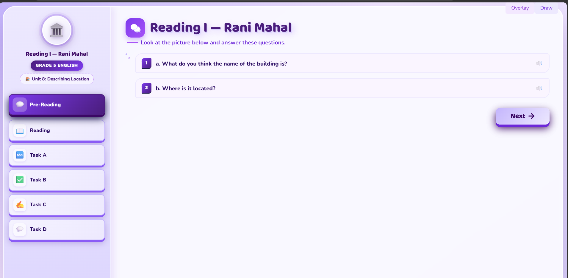 Reading I: Rani Mahal