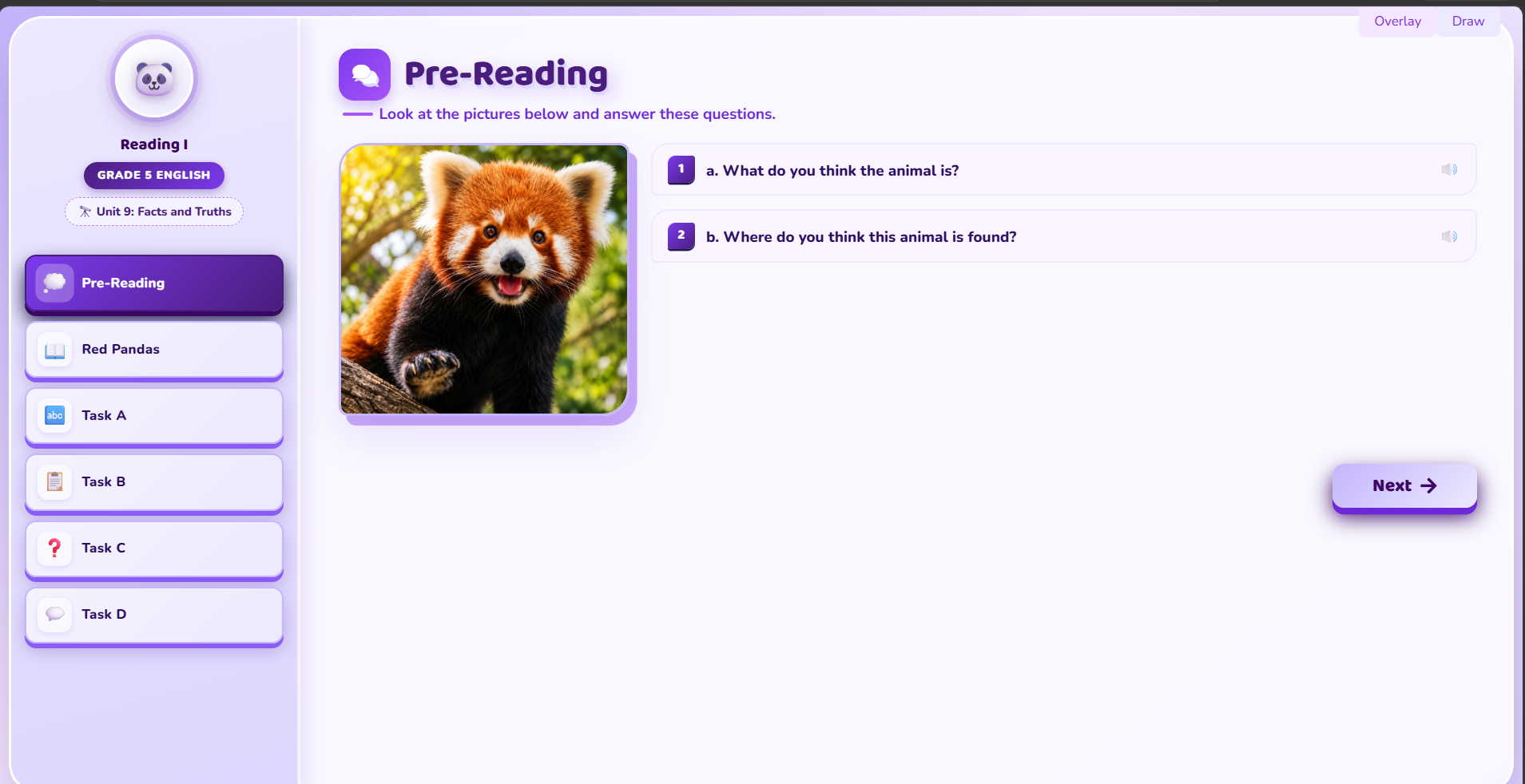Reading I: Red Pandas