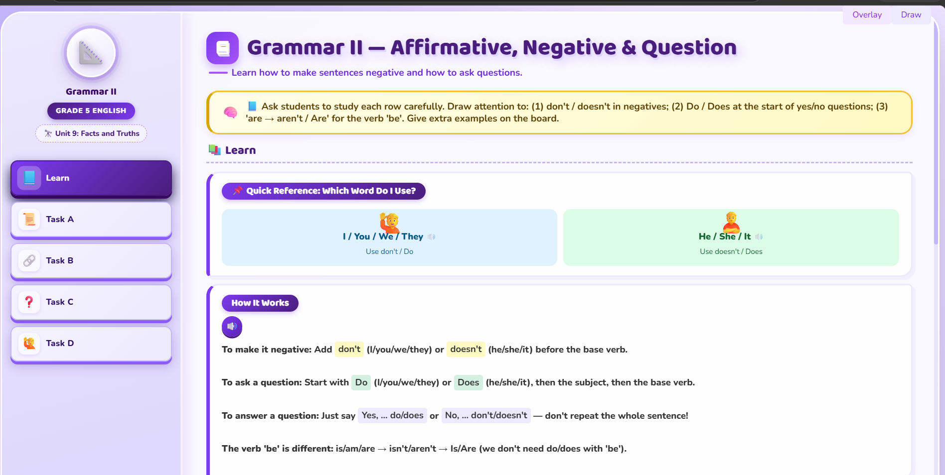 Grammar II: Present Simple