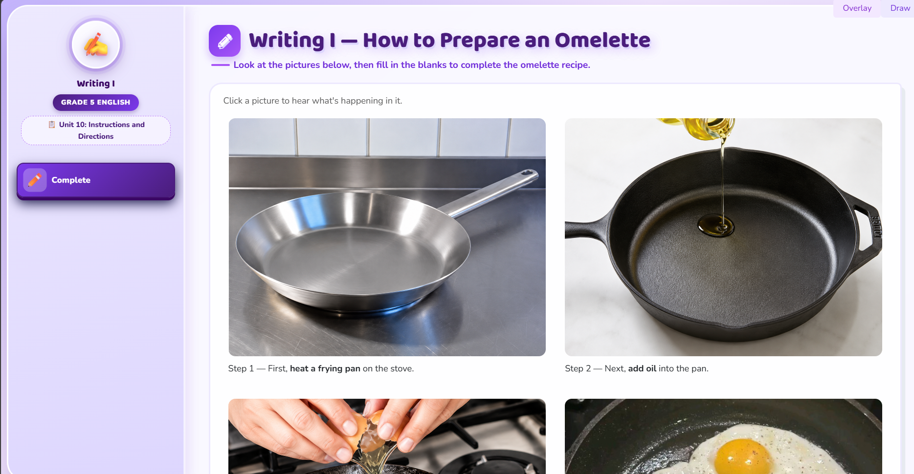 Writing I : Recipe