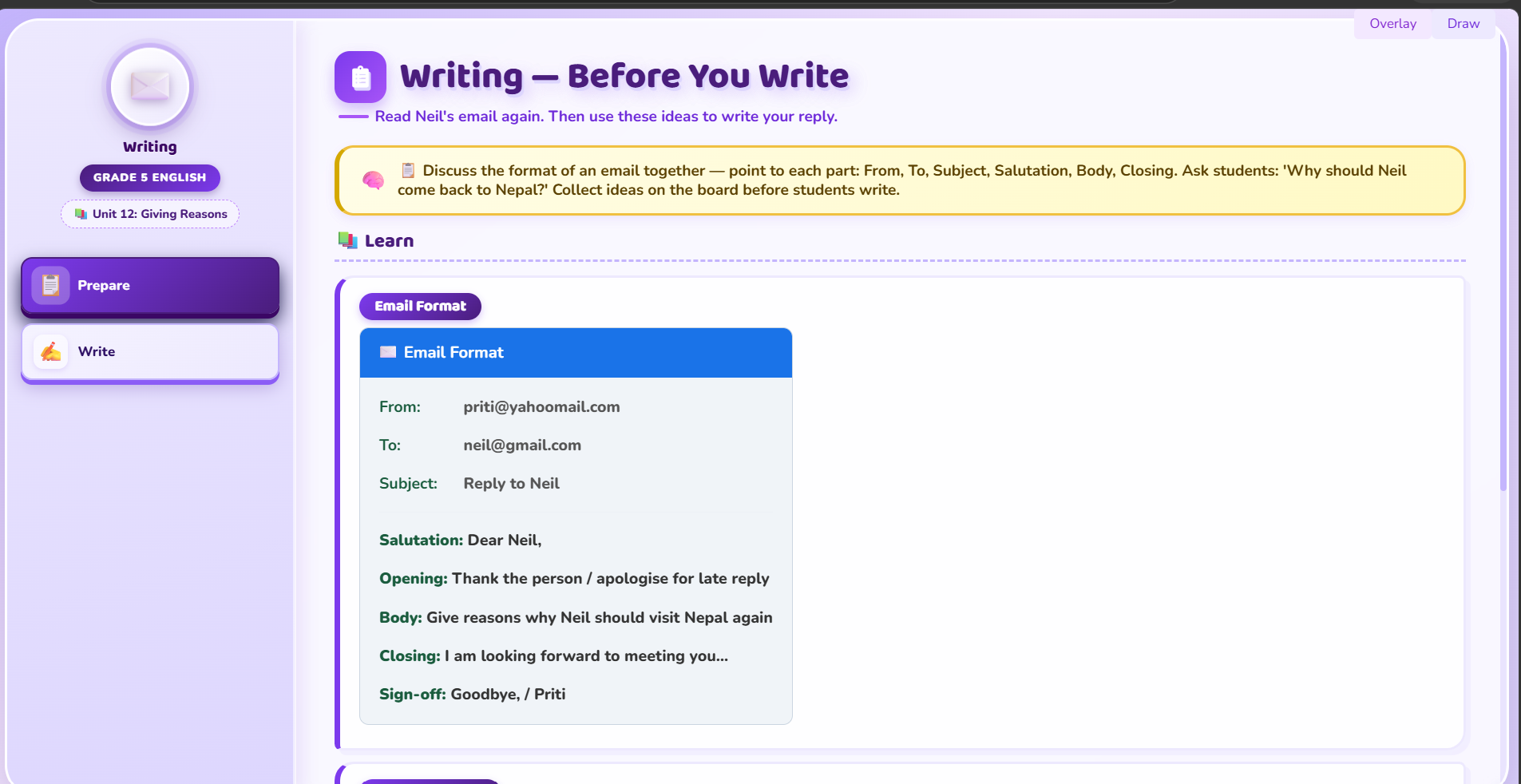 Writing: Email