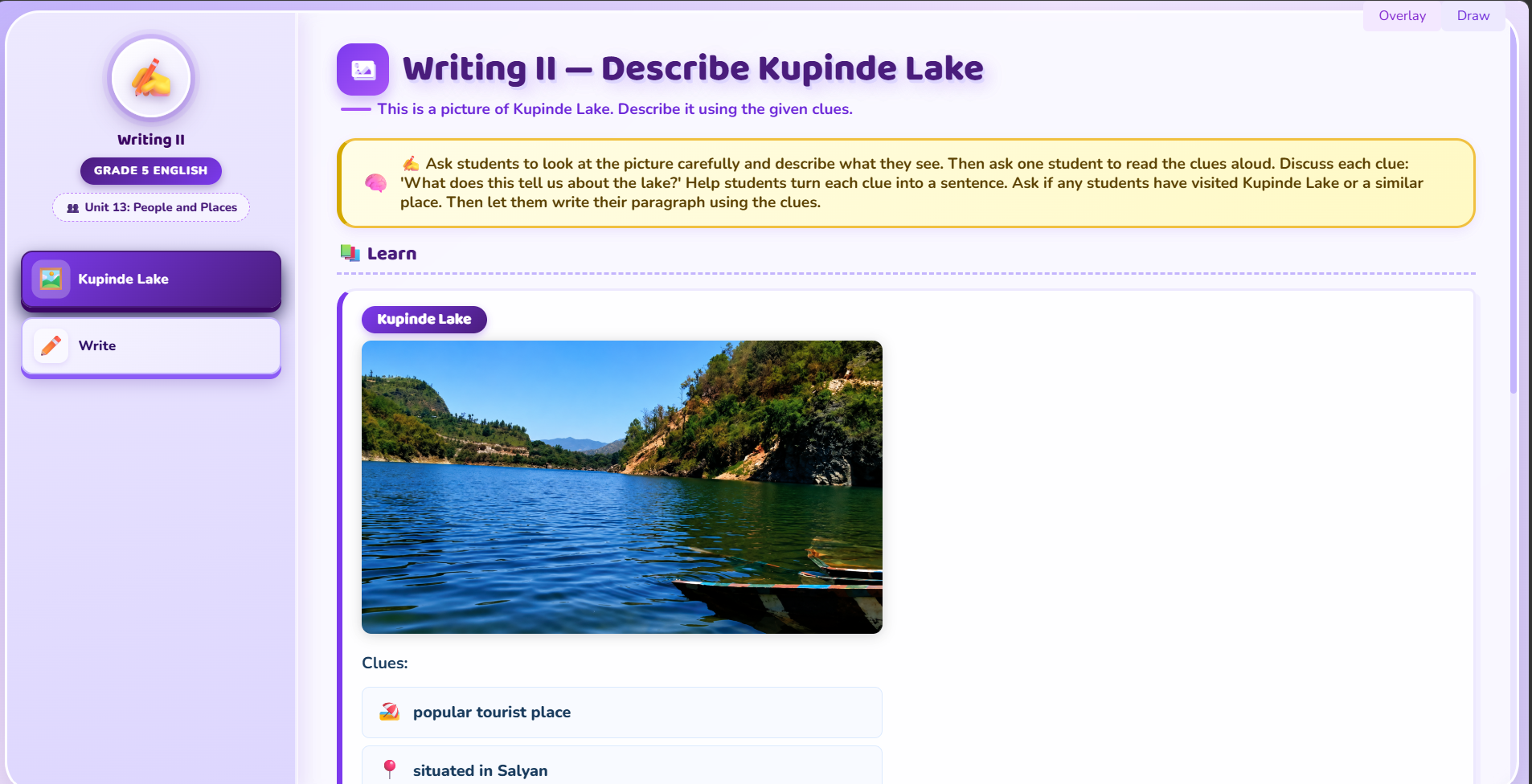Writing II : Description