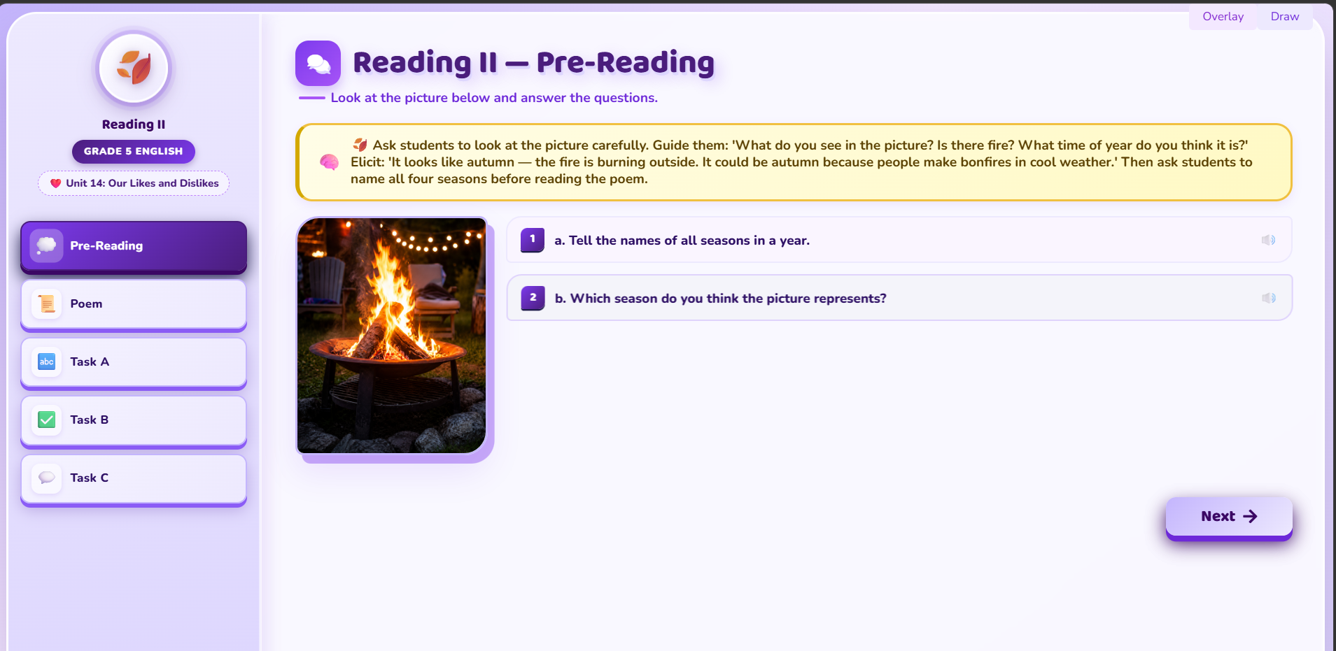 Reading II: Autumn Fires