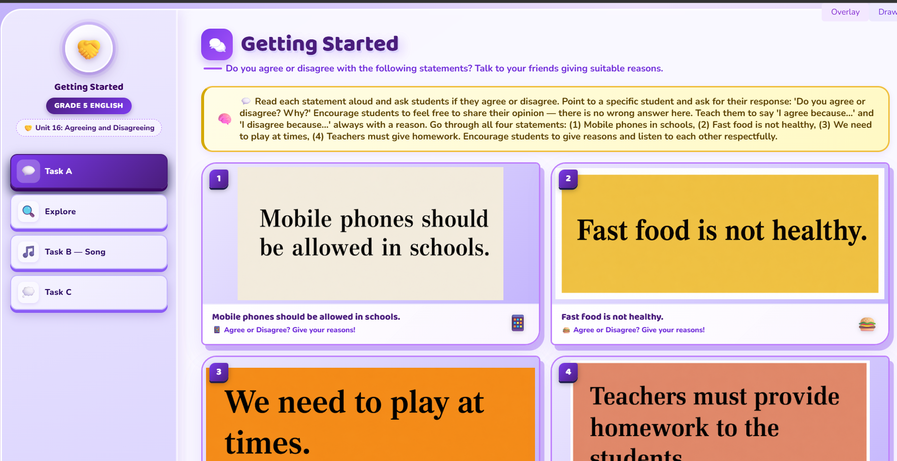Getting Started : agreement or disagreement