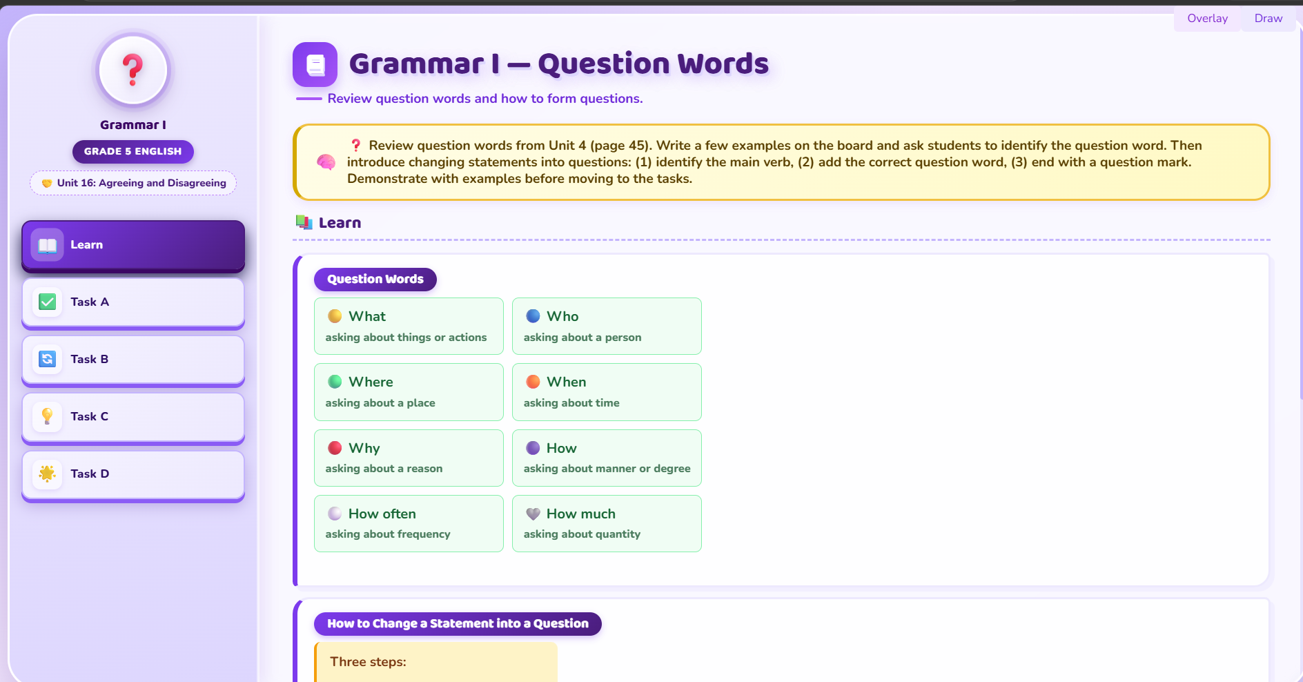 Grammar I : Question