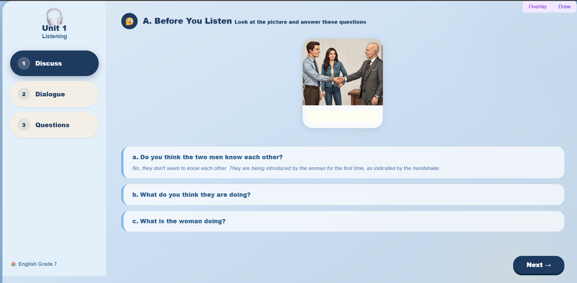 Listening : Roleplay