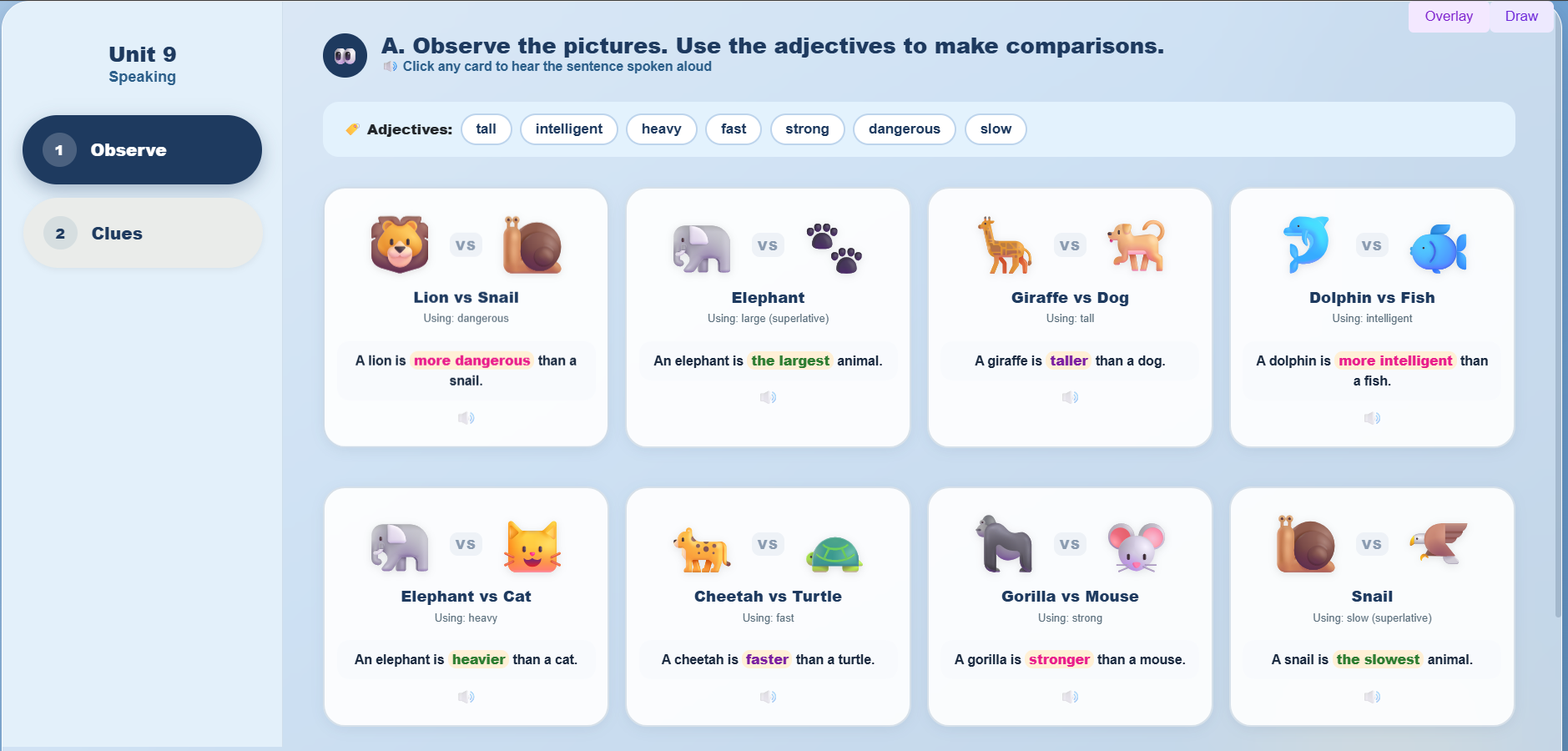 Speaking: Making Comparisons