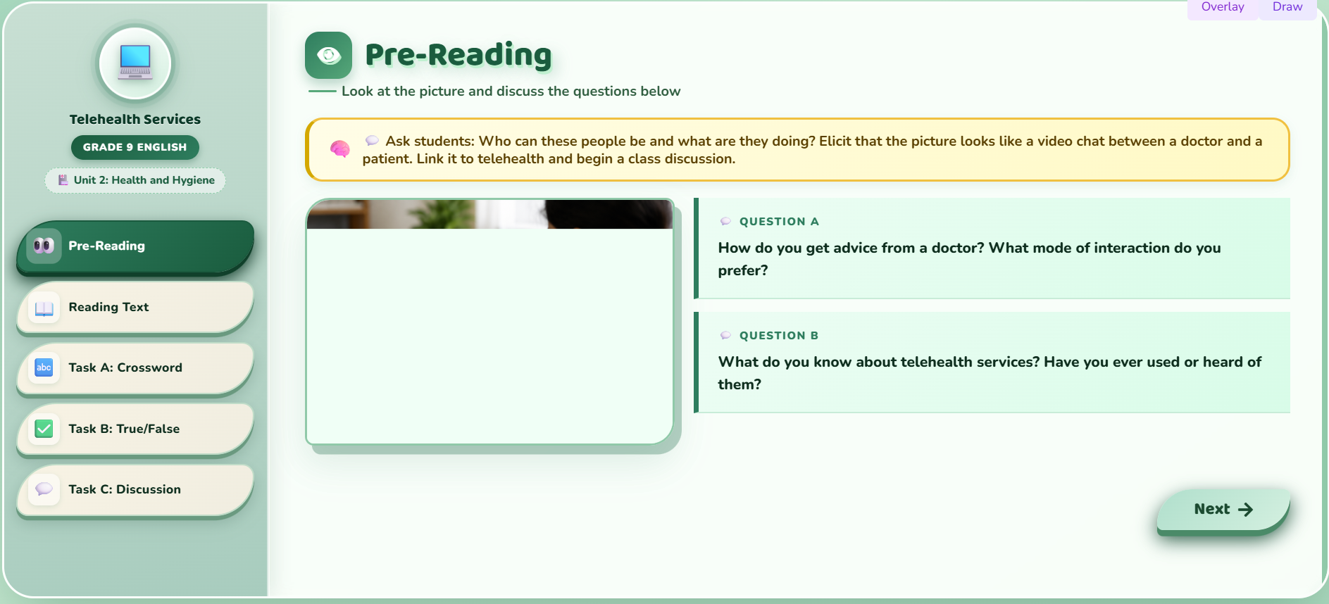 Reading I : An Acceleration Behind Telehealth Services