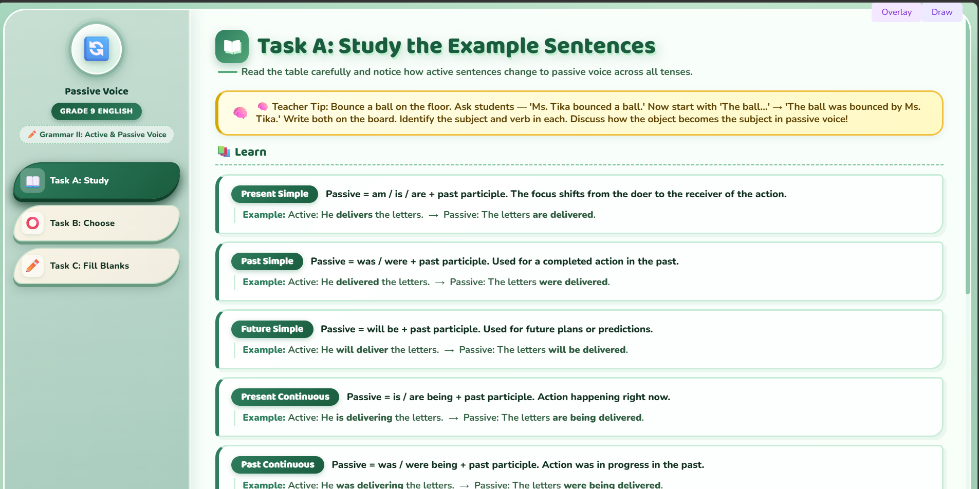 Grammar II : Passive voice