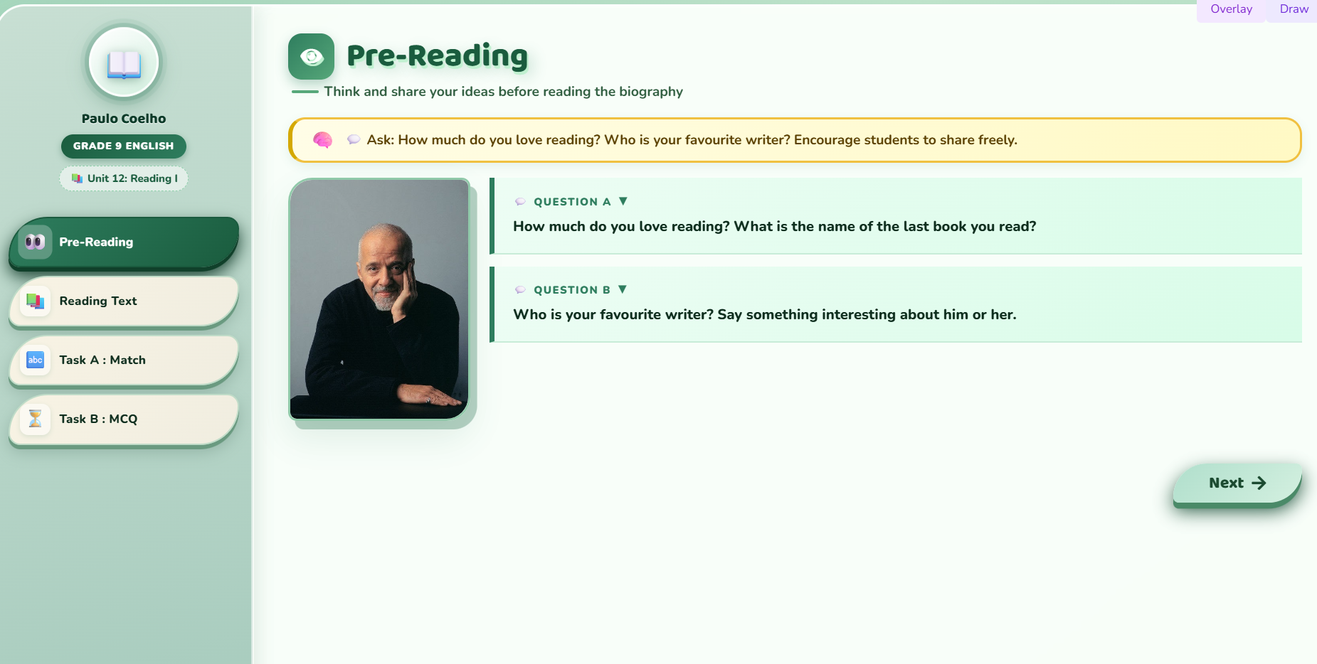 Reading I : Paulo Coelho