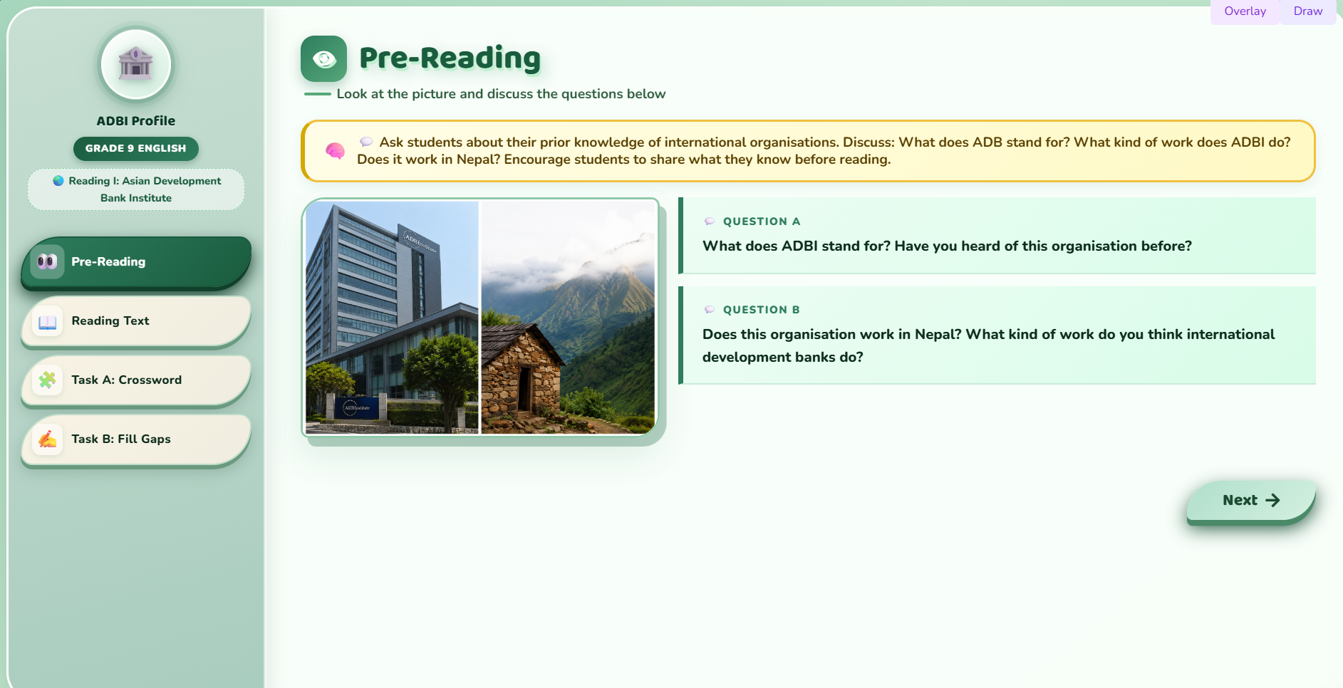 Reading I Profile: Asian Development Bank (ADBI)