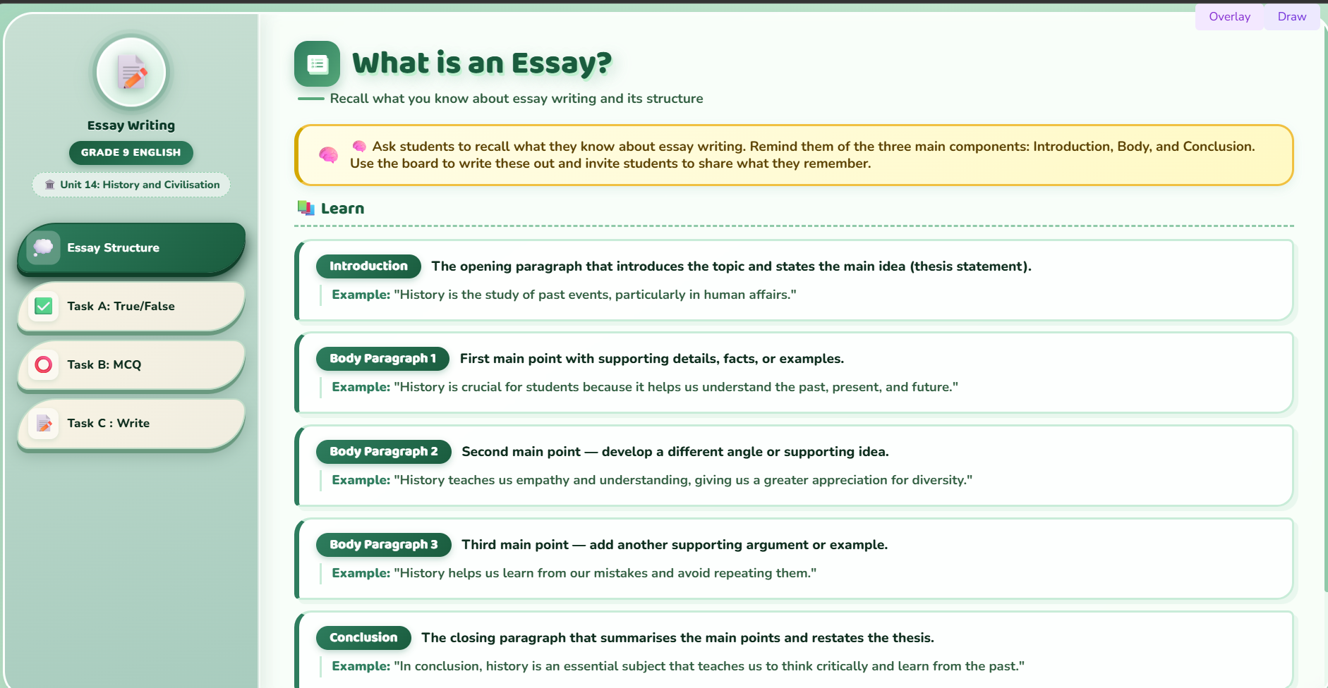 Writing II : Essay
