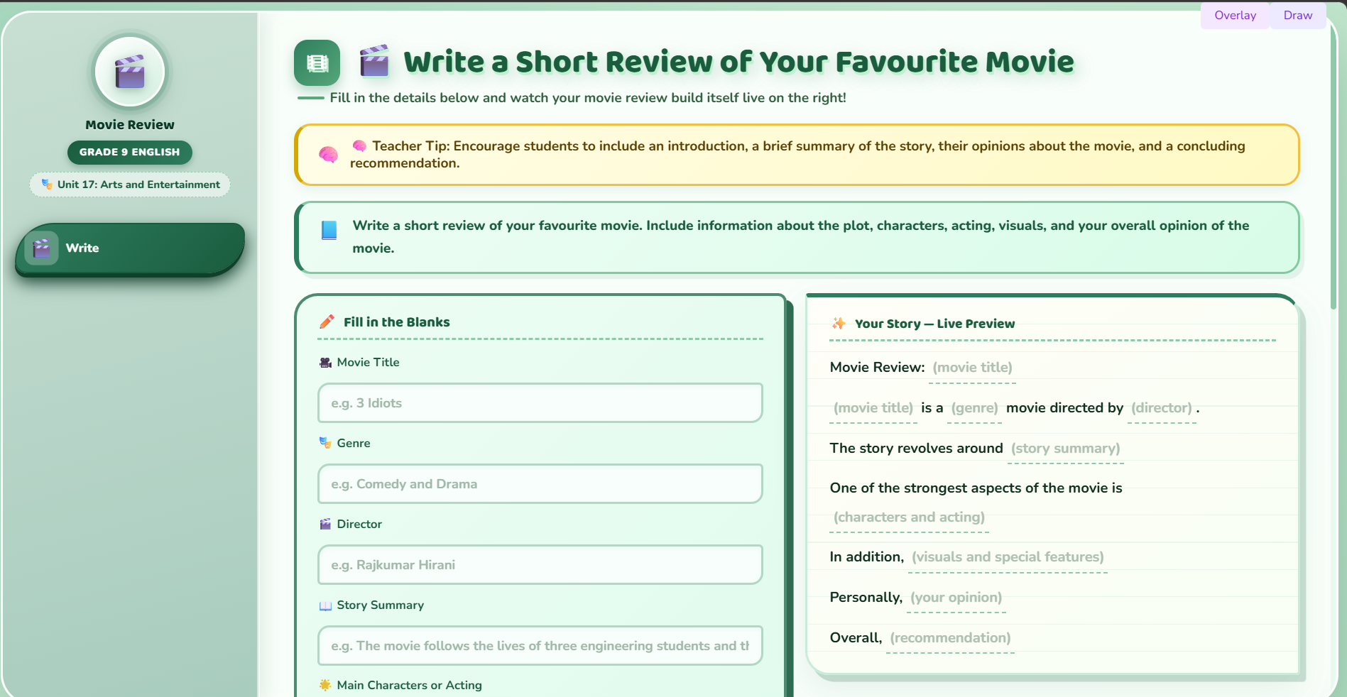 Writing I : Movie Review