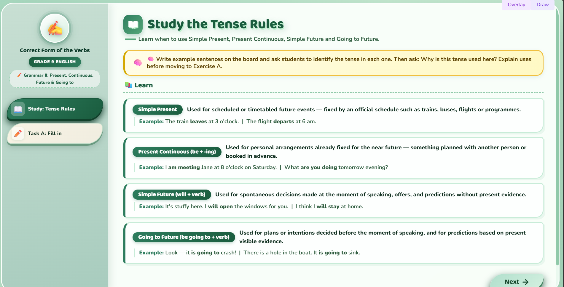 Grammar II : Wh questions