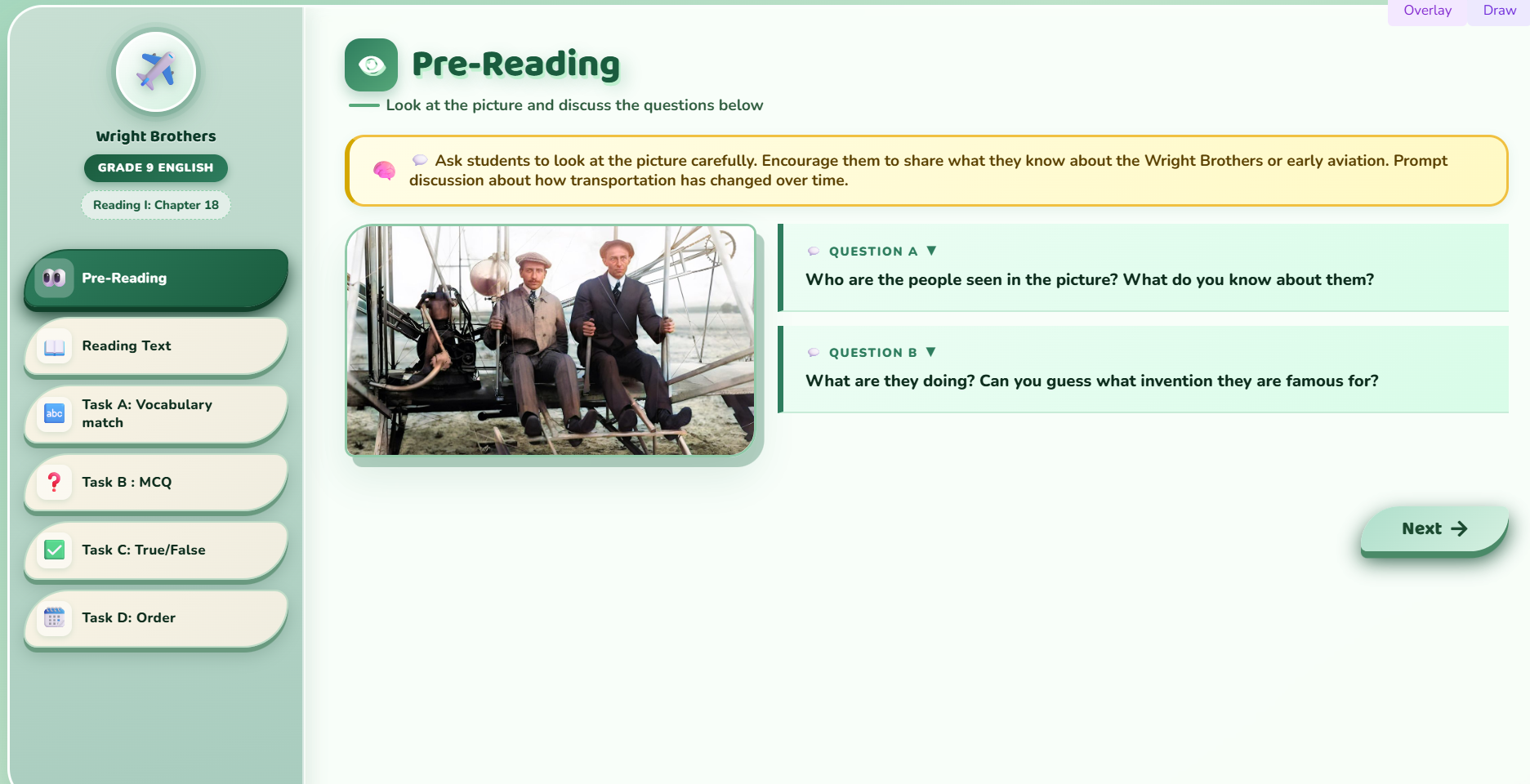 Reading I Essay: Wright Brothers