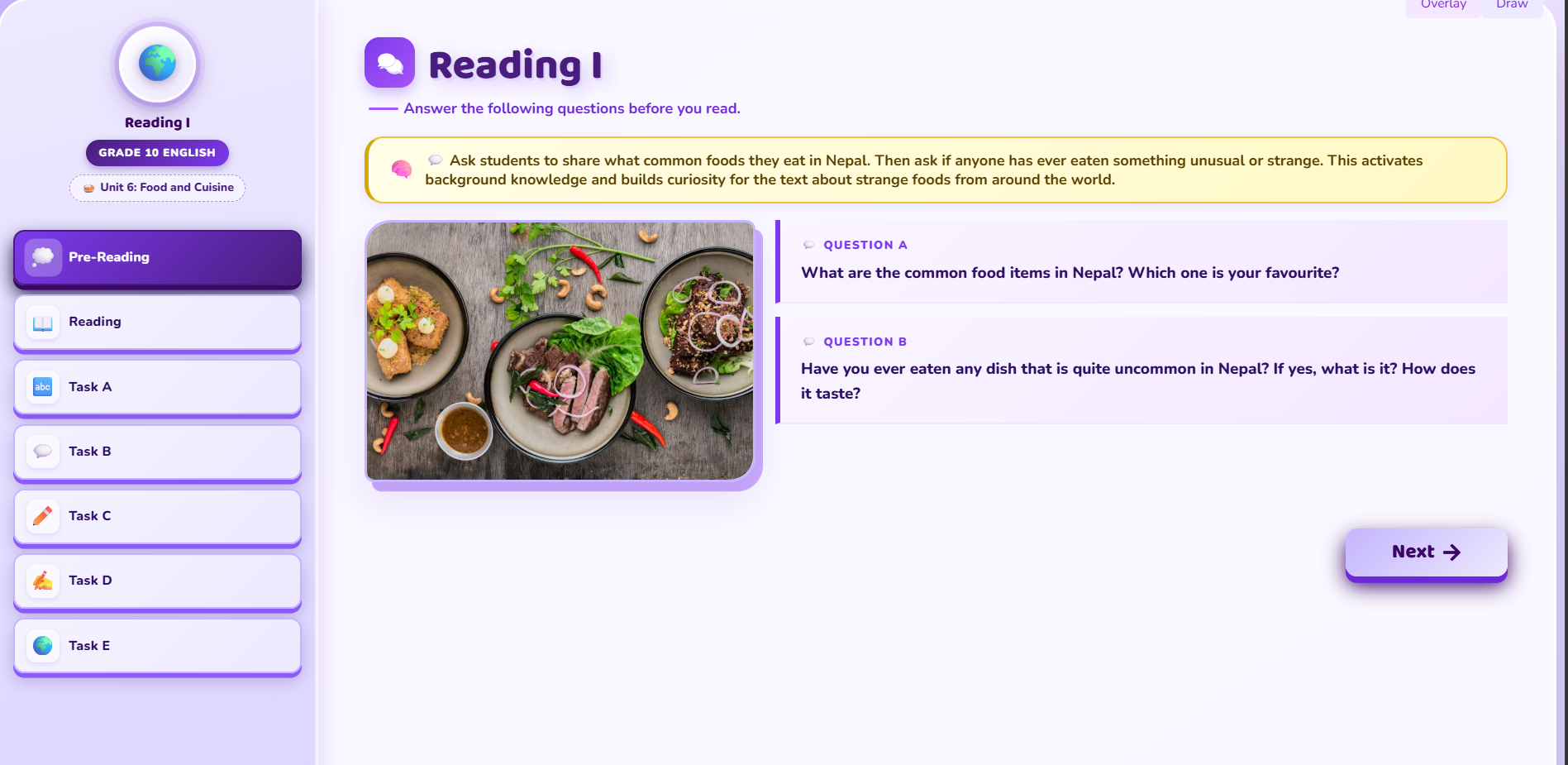 Reading I :  Strange Foods from Around the World