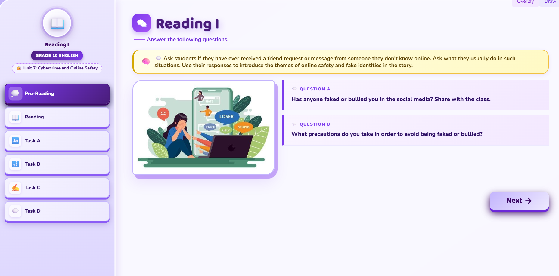Reading I : Short story: Parents