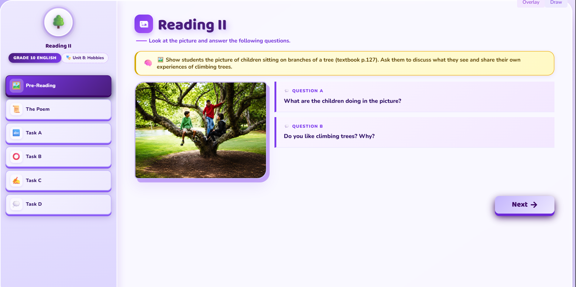 Reading II : Climbing