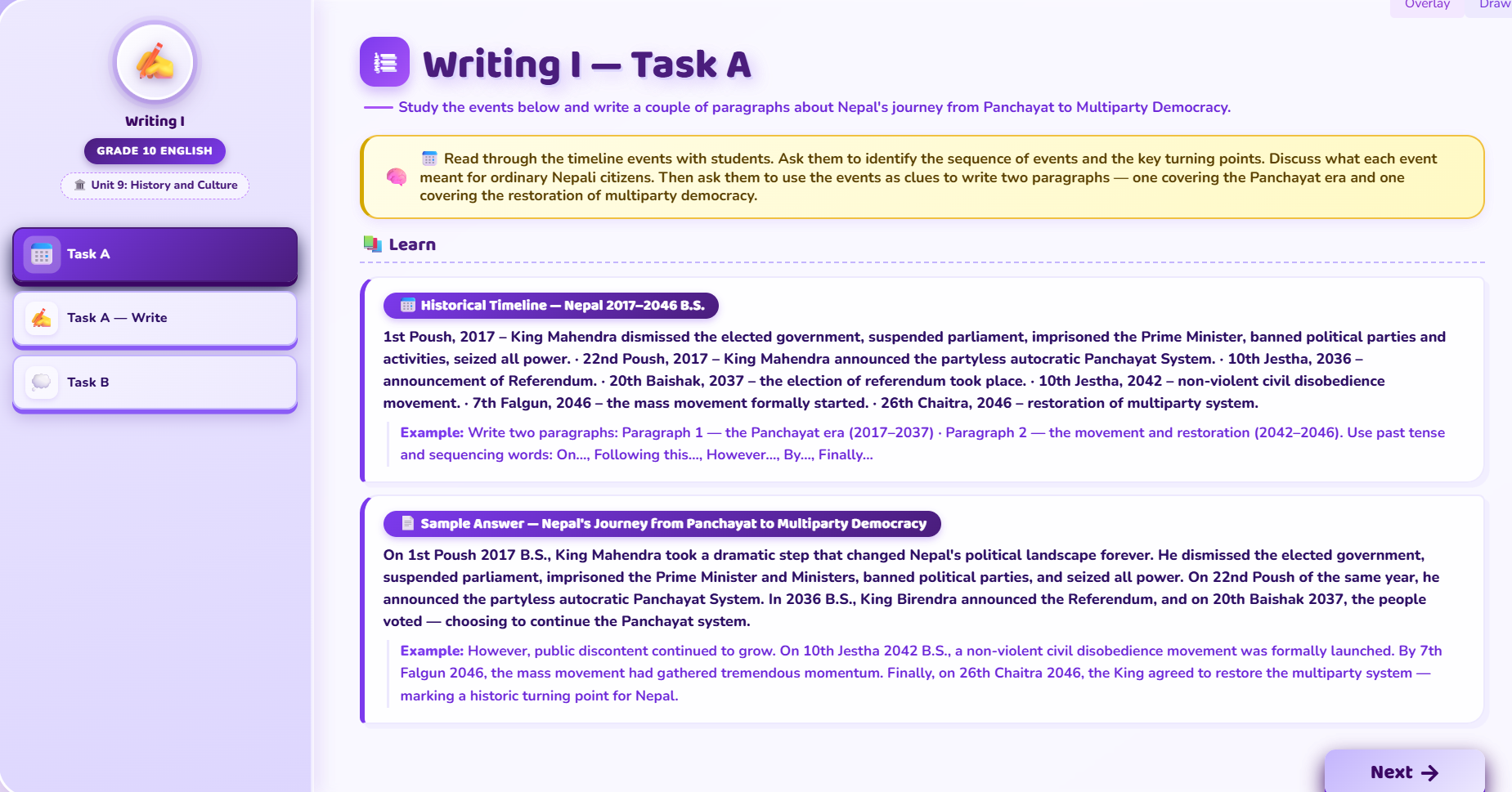 Writing I
