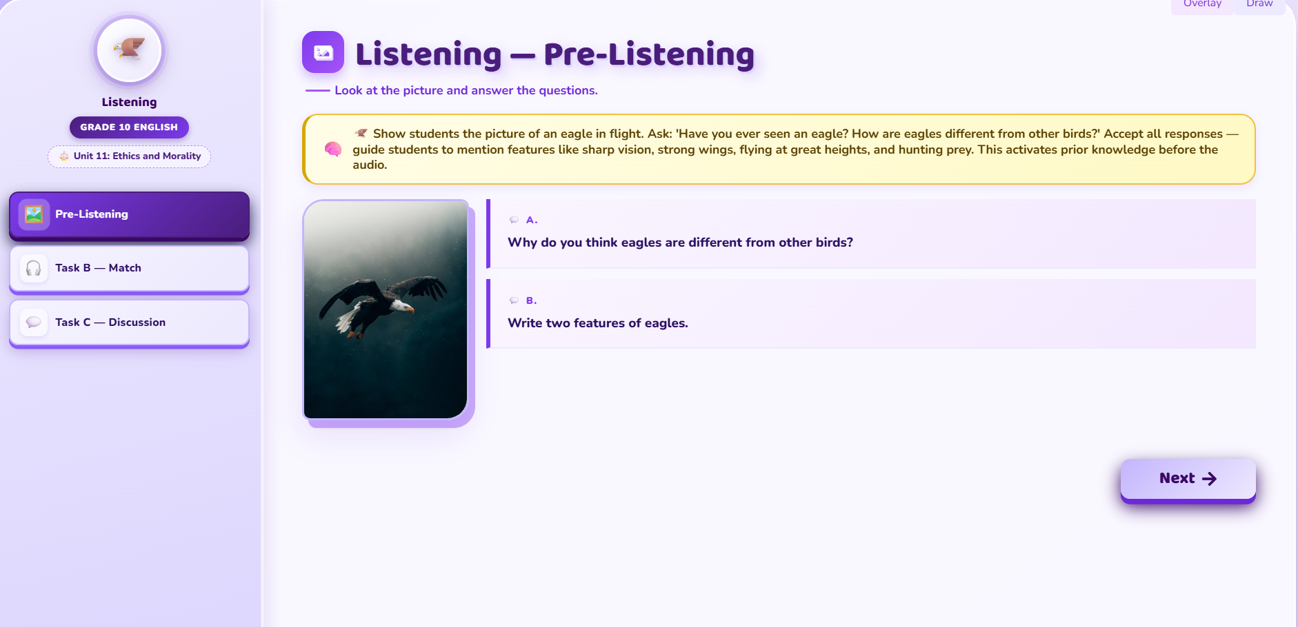 Listening: Sports news