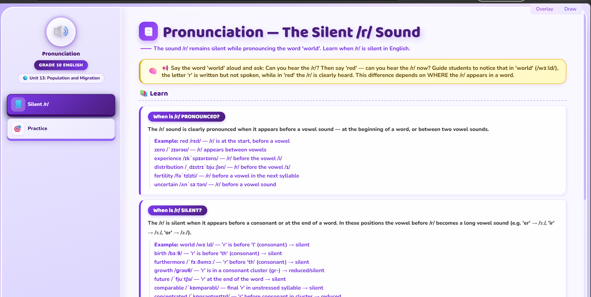 Pronunciation: Pronunciation of /r/ sound