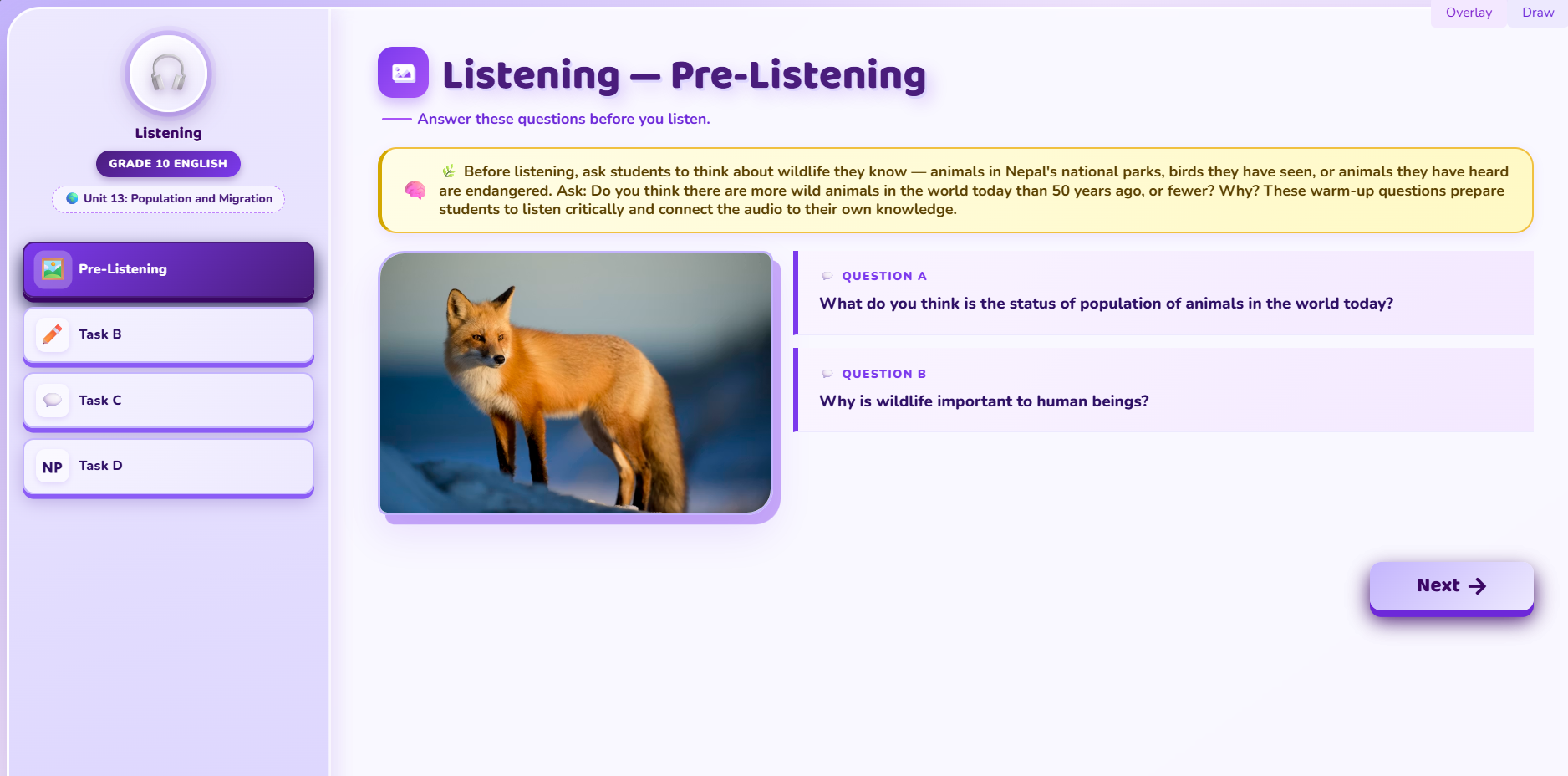 Listening: A report