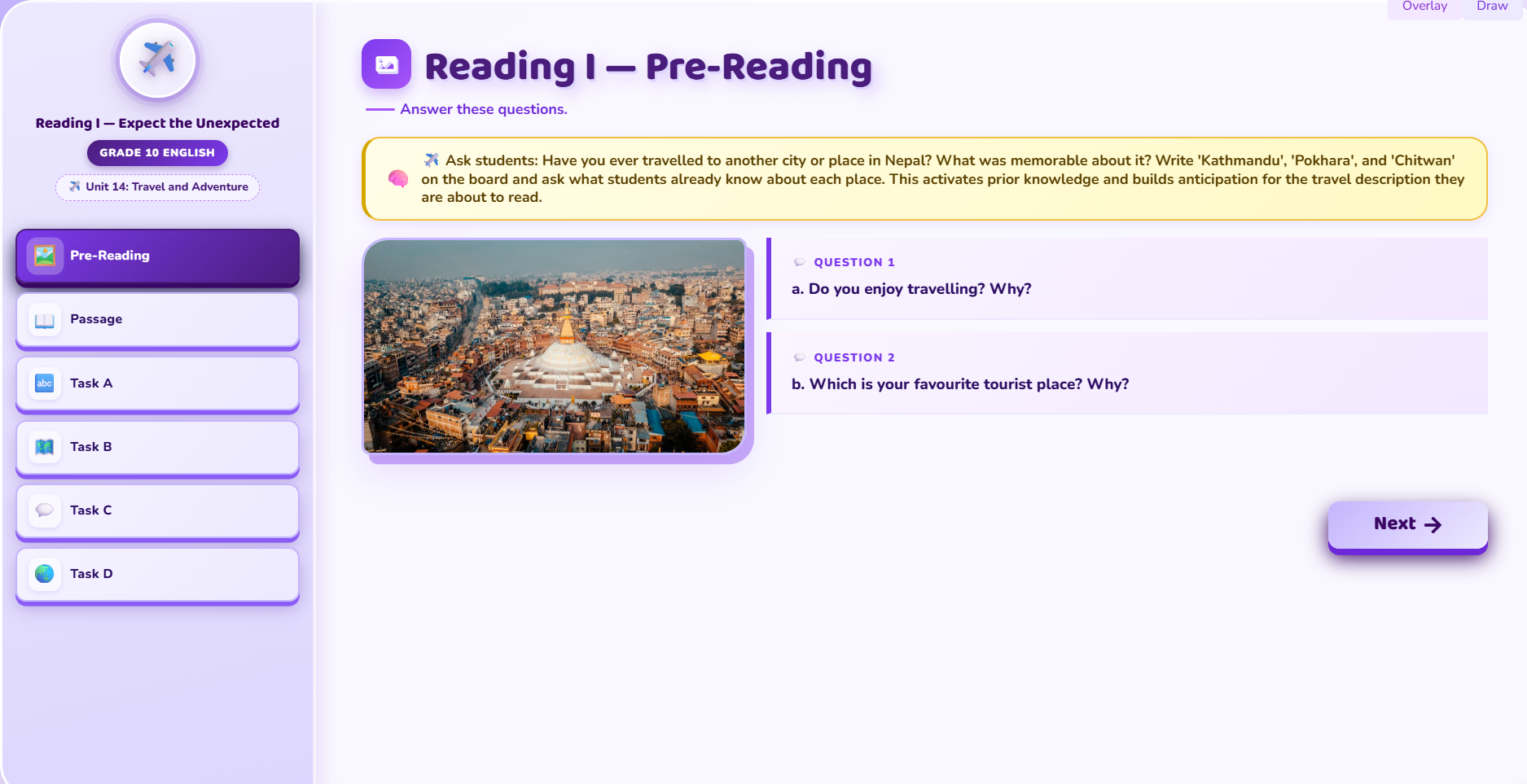 Reading I : Expect the Unexpected