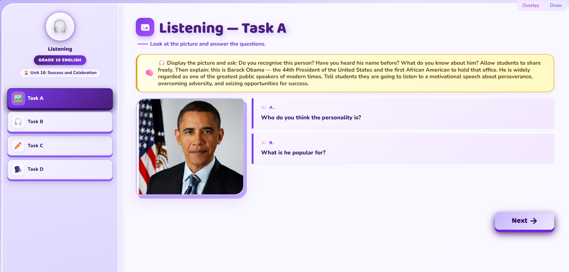 Listening: A Speech by Barack Obama
