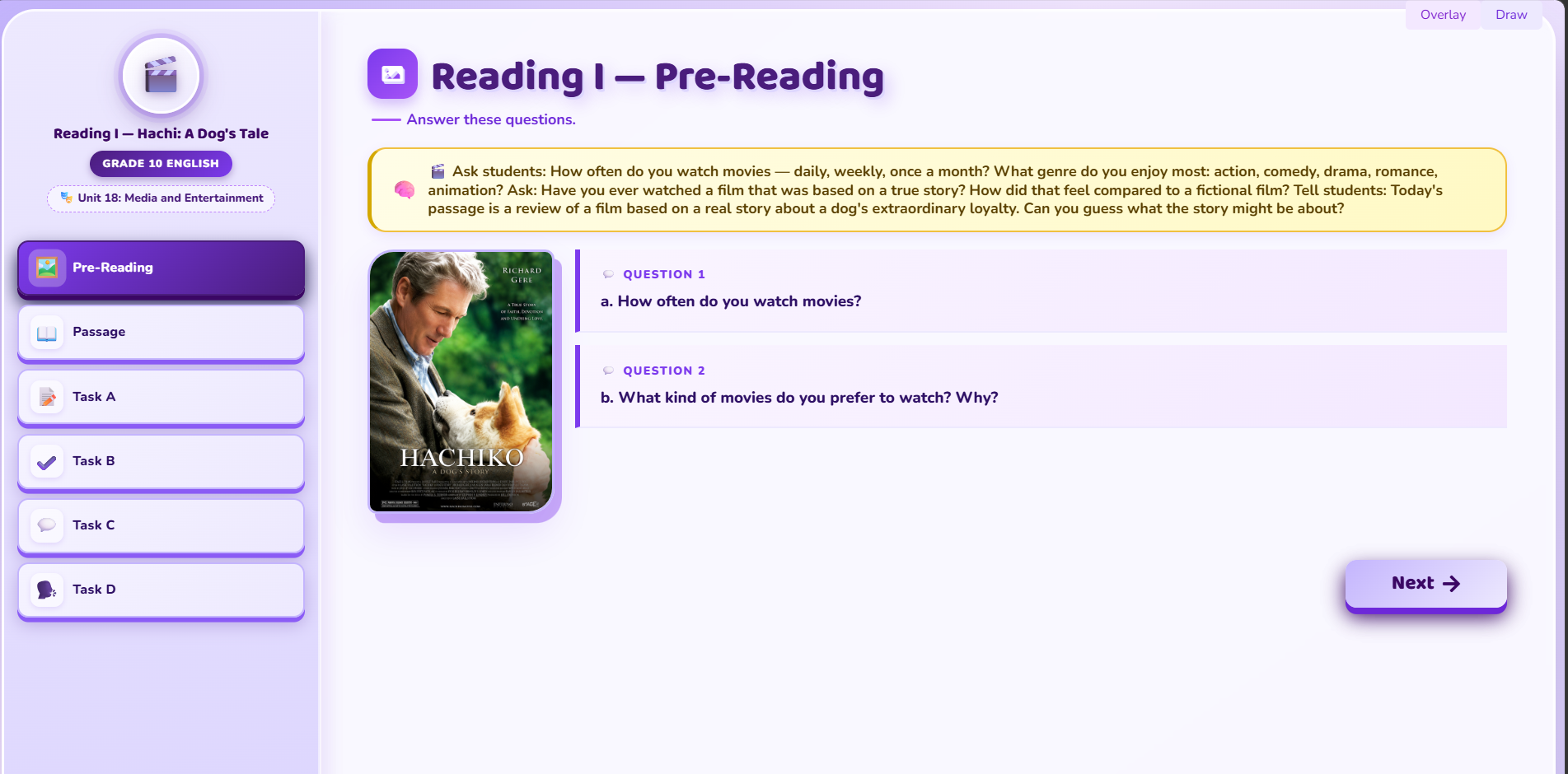 Reading I Hachi: A Dog's Tale