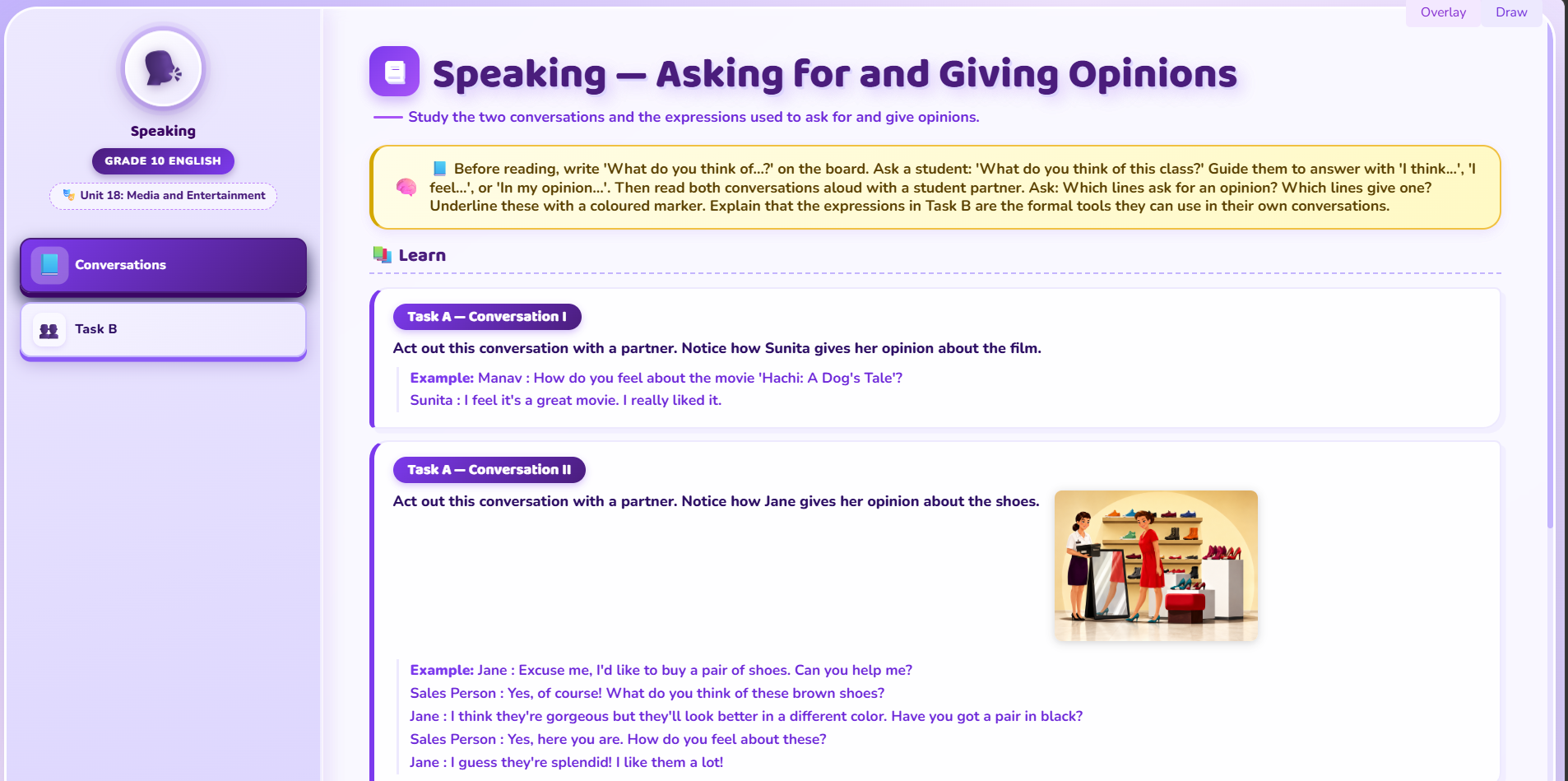 Speaking