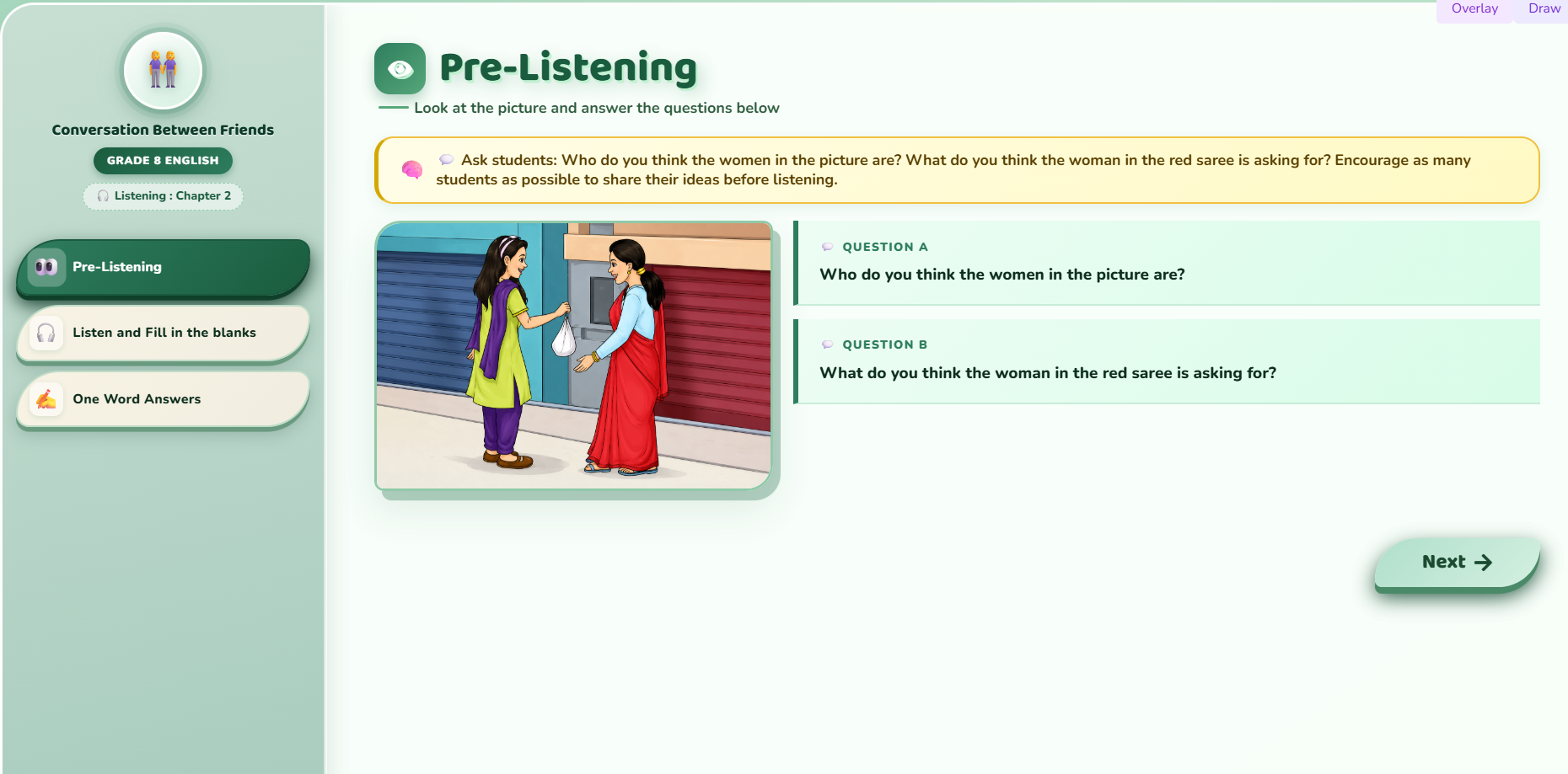 Listening: Asking for and giving permission