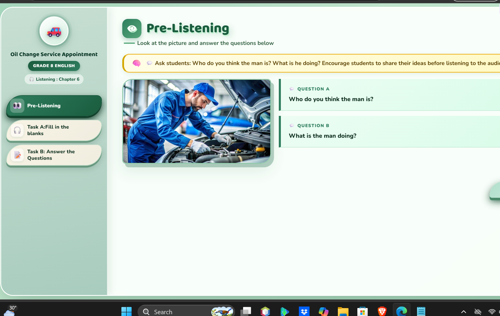 Listening : Talking to friends