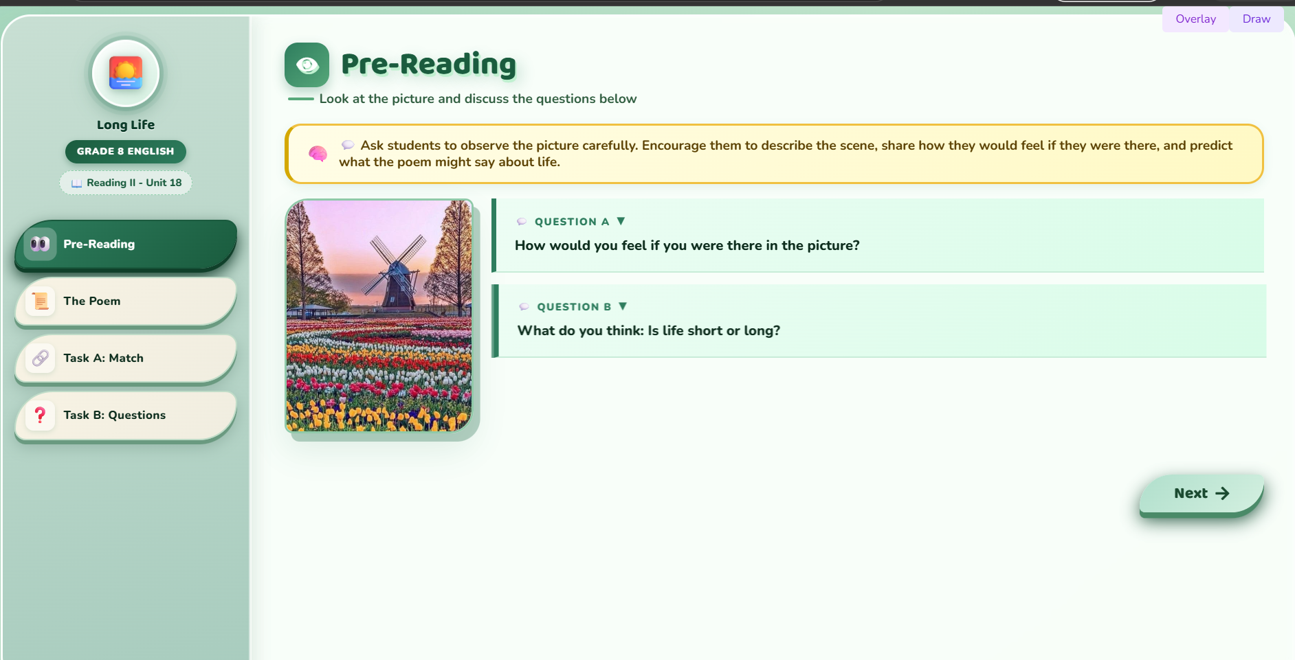 Reading II: Long Life (Poem)