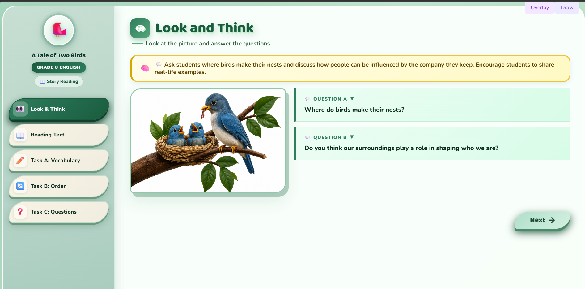 Reading I: A Tale of Two Birds