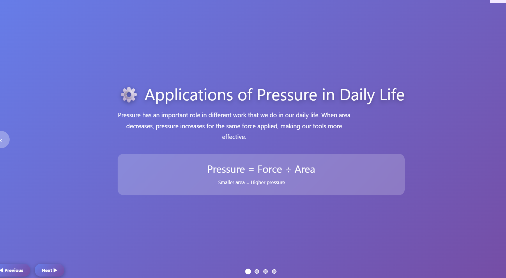 Applications of Pressure in Daily Life